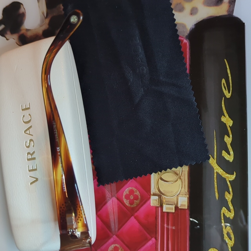 Versace Brown Gradient Tiger Mirror Frames Glasses RX - Sunglasses - Picture 7 of 11